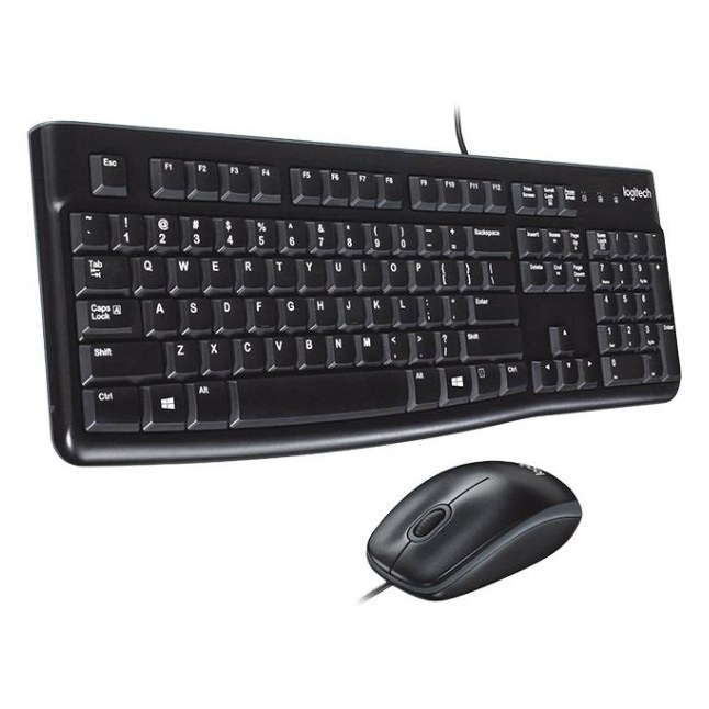 Combo Logitech MK120 Inglés Negro