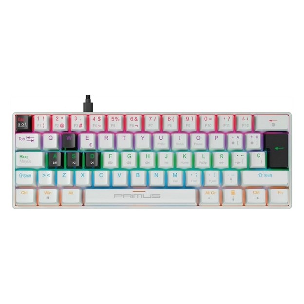 Teclado Mecánico Gaming Primus Ballista 61T Blanco